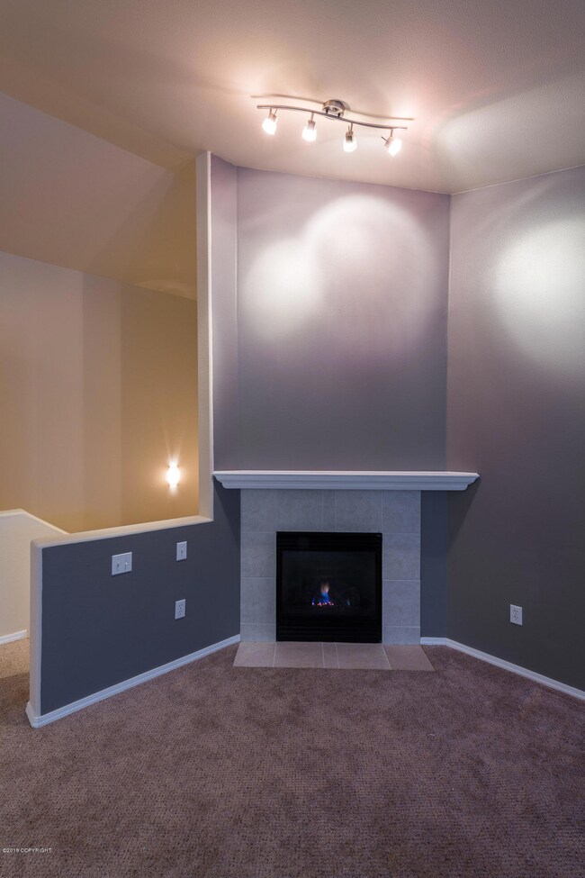 Fireplace in living room