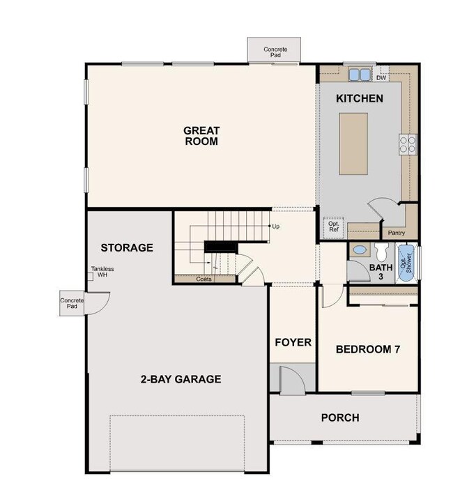 6622 East Berkeley Ave, First Floor, Floor Plan