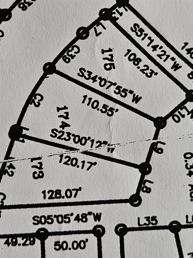Map of parcels