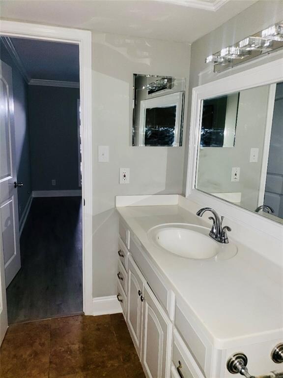 Updated bathroom with unique fixtures!