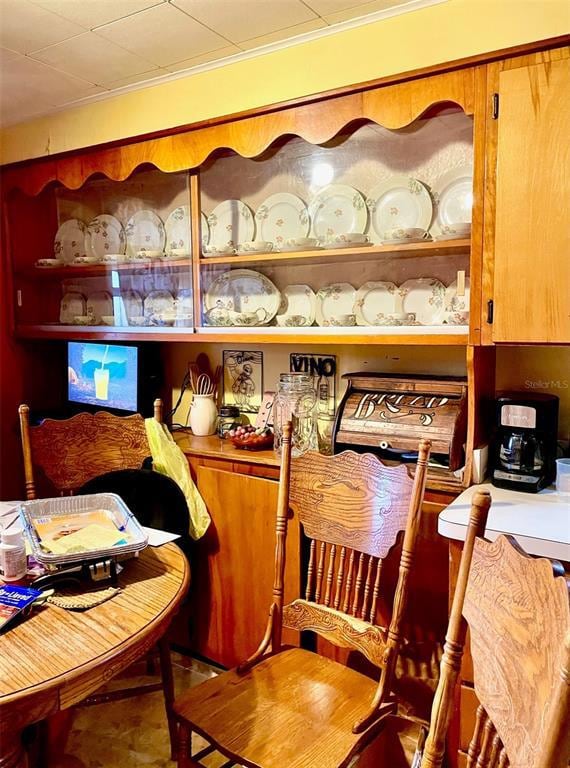 Built in china cabinet