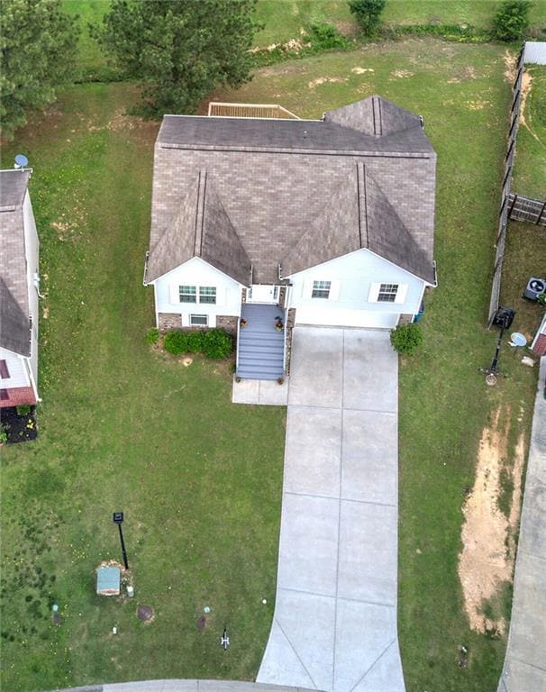 Aerial view of property and surrounding area