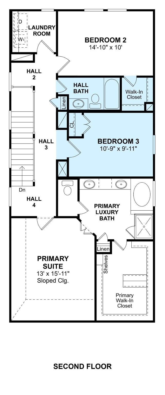 The Naples floor plan by K. Hovnanian Homes. 2nd F