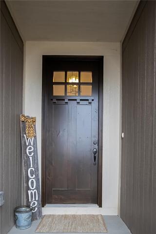 Front Entry with 10 ft beautiful door