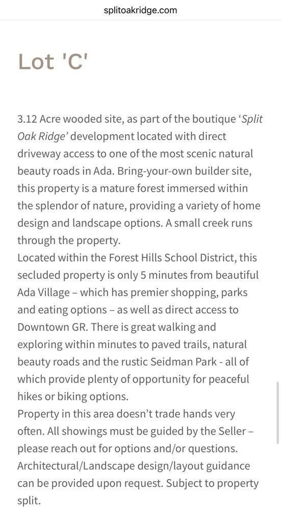 Lot C Description