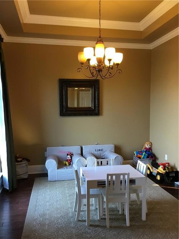 Formal dining room can also be used as an office,
