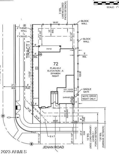 lot 72 Plot Plan