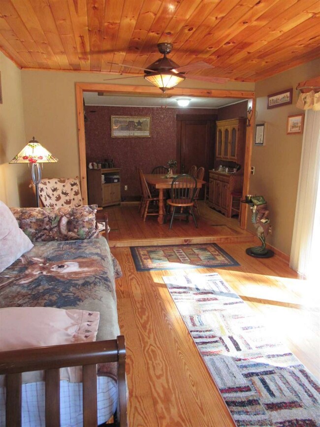 Note the dining room at the end of the family room