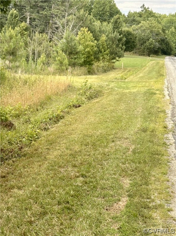 Some of the road frontage