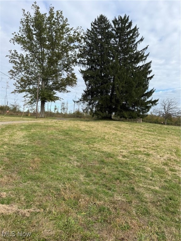 view from middle of yard to street