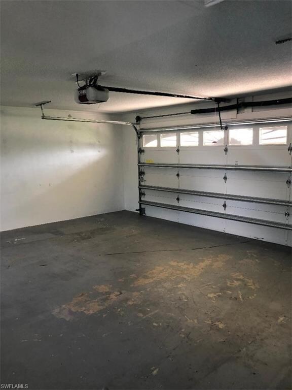 garage with automatic door opener