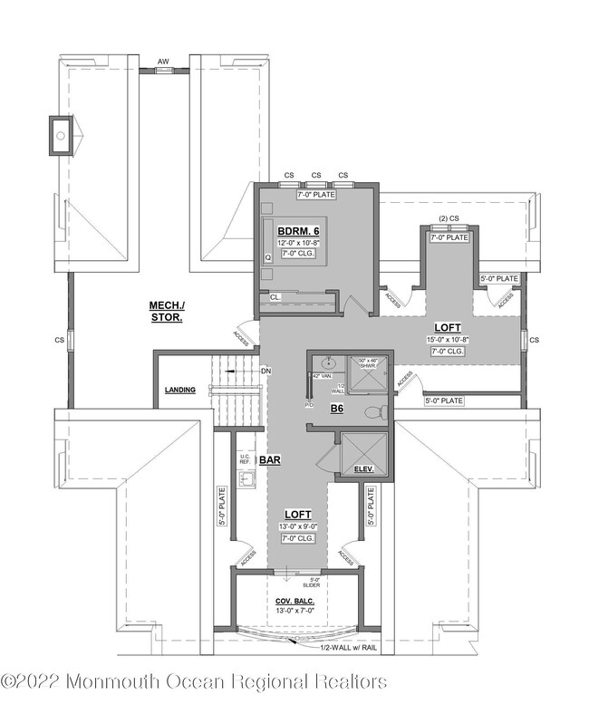 139 Monroe Elev - Floor Plan - Half-Stor