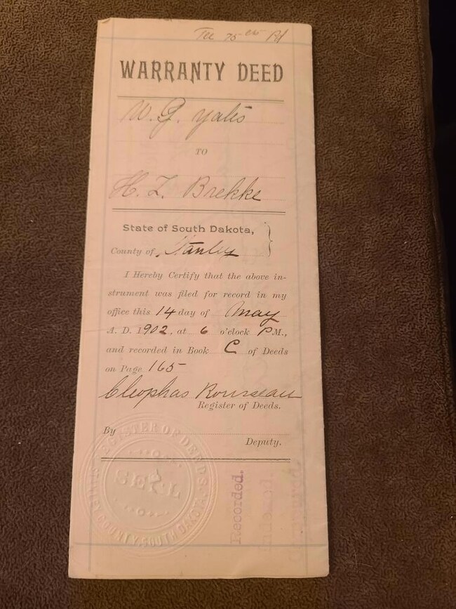 Original Deed from 1902
