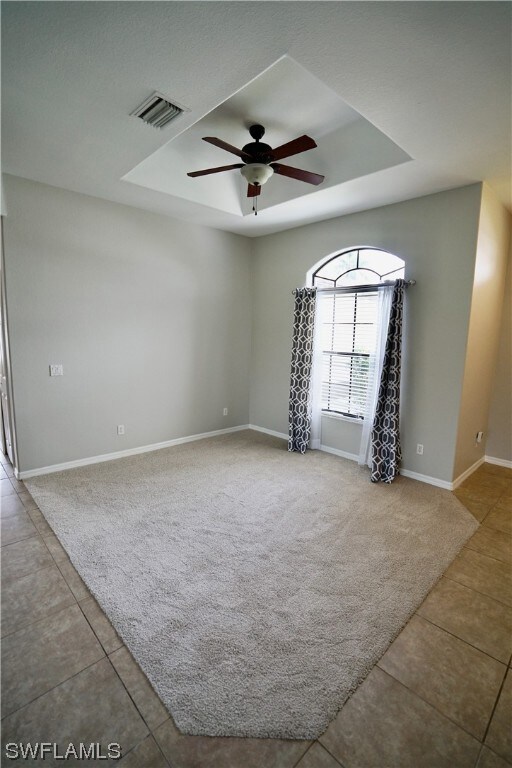 Family room and dining room