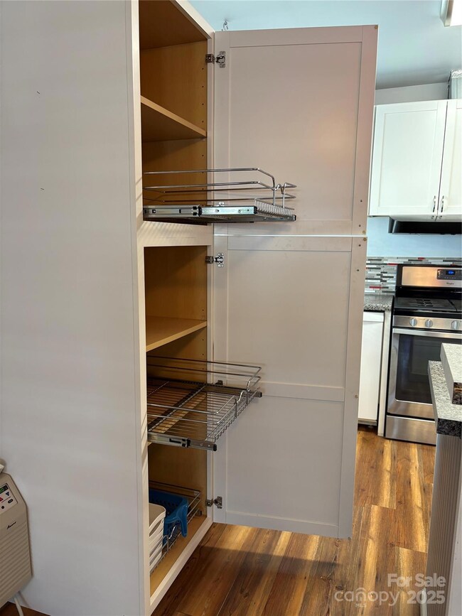 Pantry cabinet w/ slide out shelving