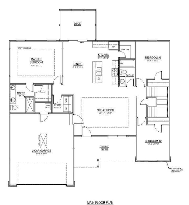 Silver Lake Floor Plan - Main Floor
