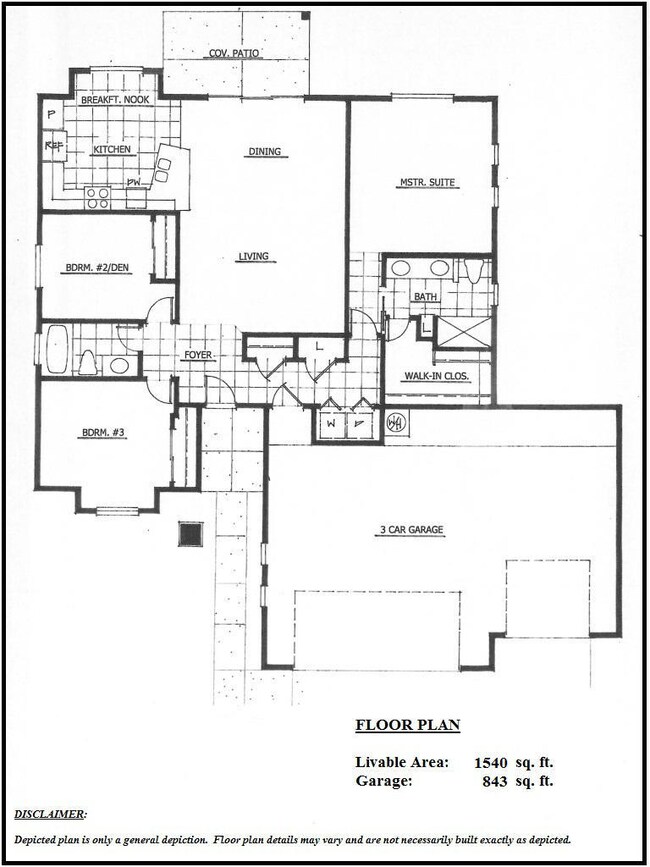 Floor Plan - 1540sf