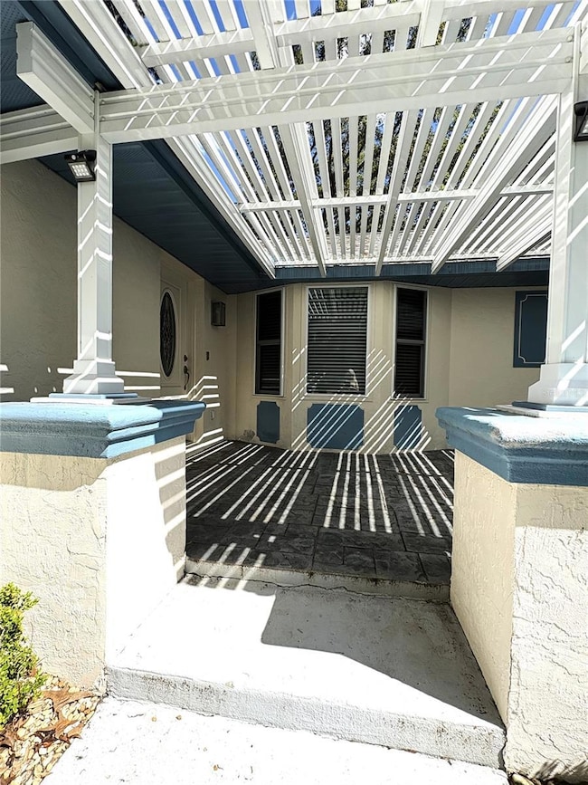 Entering front porch under new Portico.