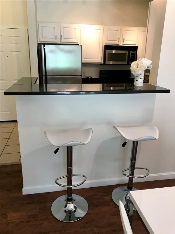Granite breakfast or entertaining bar.