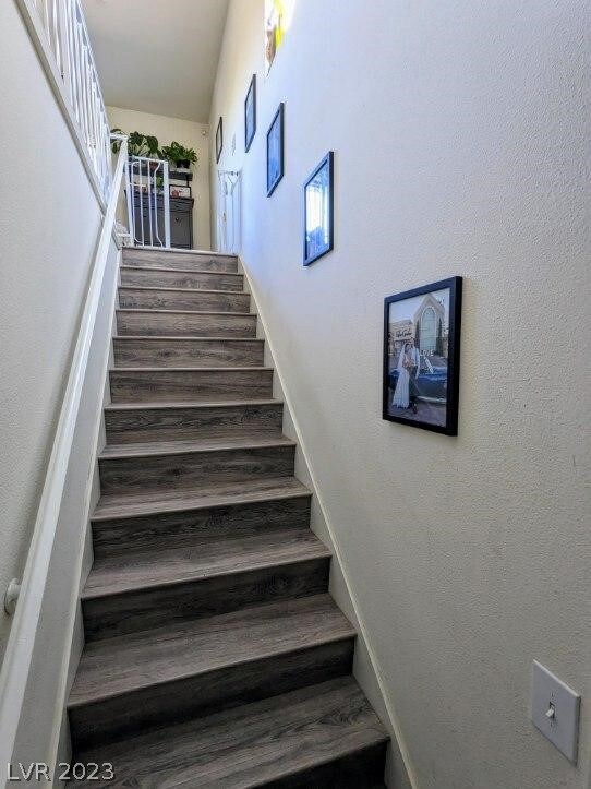 Stairs leading to the unit