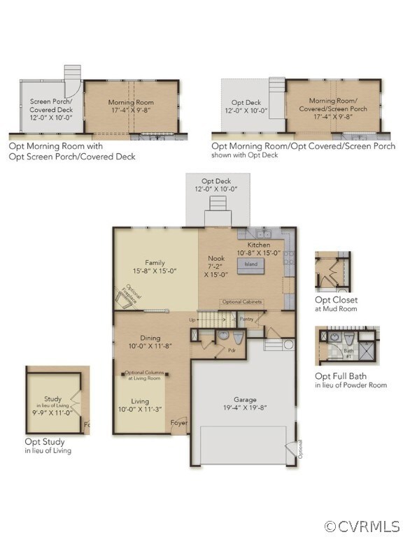 FIRST FLOOR - This home includes the study with fr