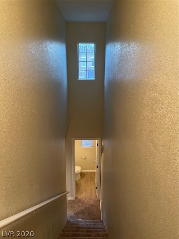 High ceilings in stairway