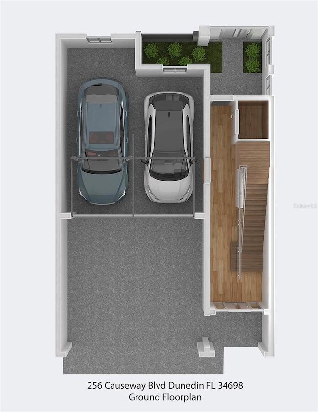 GARDEN LEVEL -PARKING AND PATIO