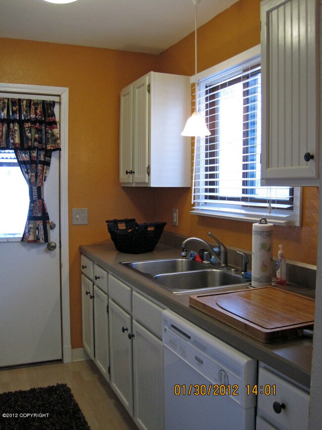 Kitchen, updated with fresh paint