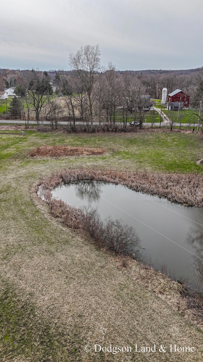 Pond facing west
