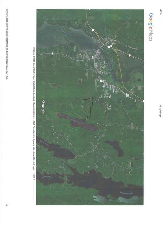 Satellite view with rough outline of...