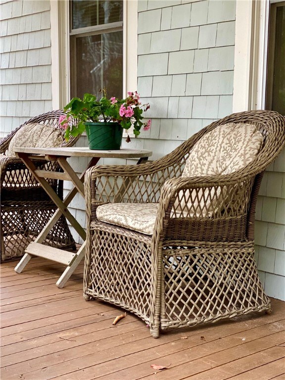 Porch with chairs