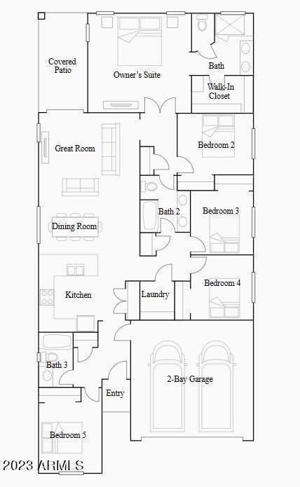 LEWIS MODEL 5 BEDROOM 3 BATH