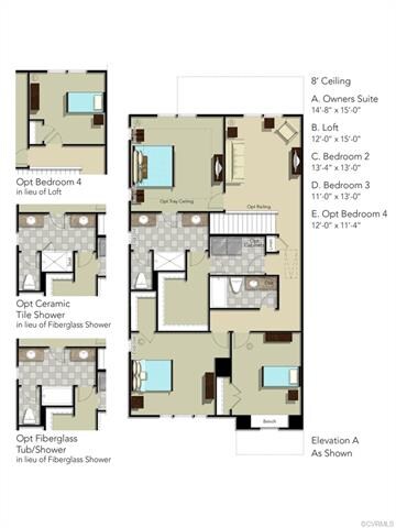 SECOND FLOOR LAYOUT - This home will include the c