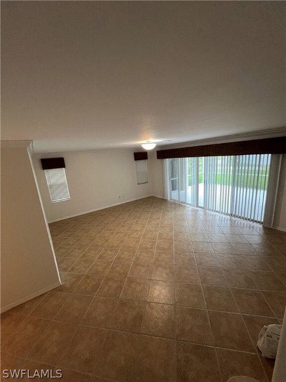 View of tiled empty room