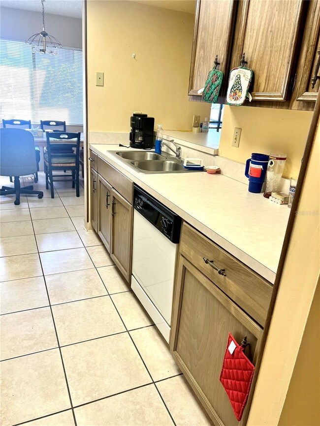 Galley type kitchenAdjacent to dining room