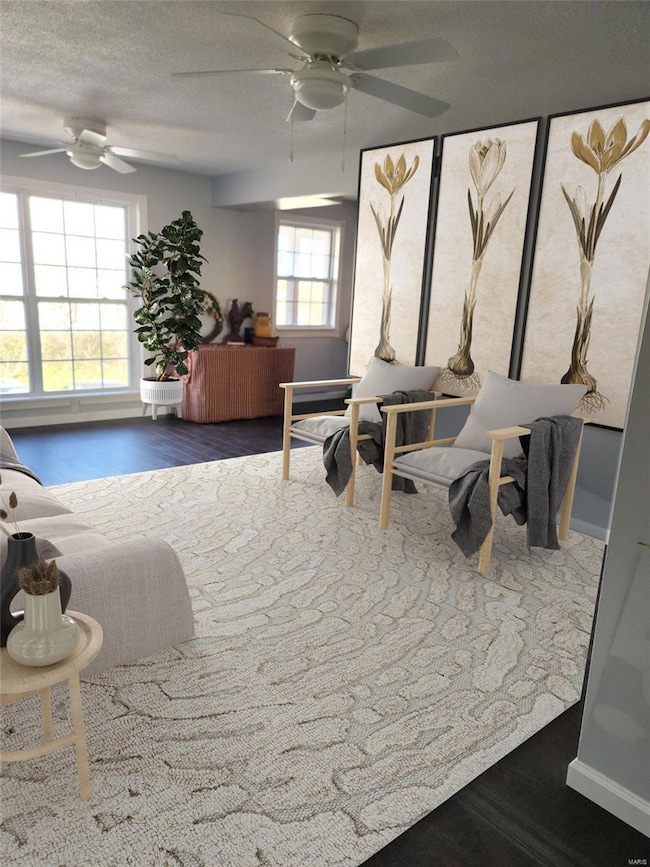 Virtually Staged Living/Dining Area