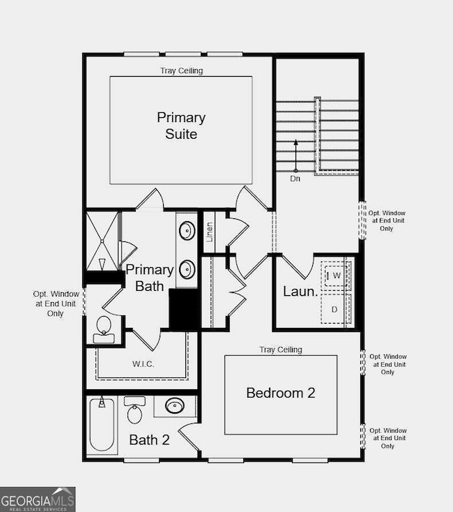 Second Floor Plan - Structural options added inclu