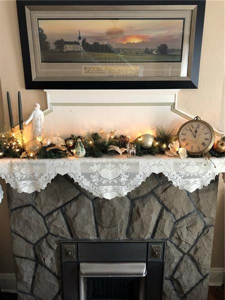 Beautiful Fireplace and Mantel