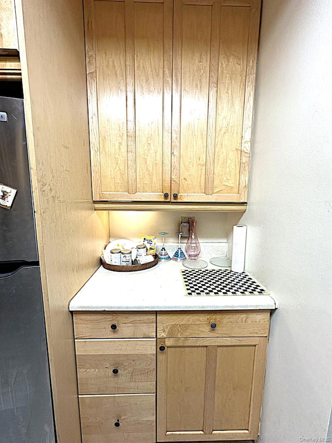 Kitchen with cabinets