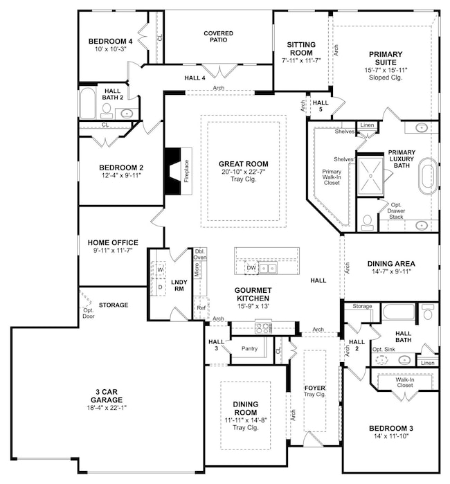 The Margaret floor plan by K. Hovnanian® Homes. 1st Floor shown. *Prices, plans, dimensions, features, specifications, materials, and availability of homes or communities are subject to change without notice or obligation.