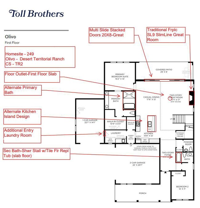 Olivo - 249 - Diagram Main Floor