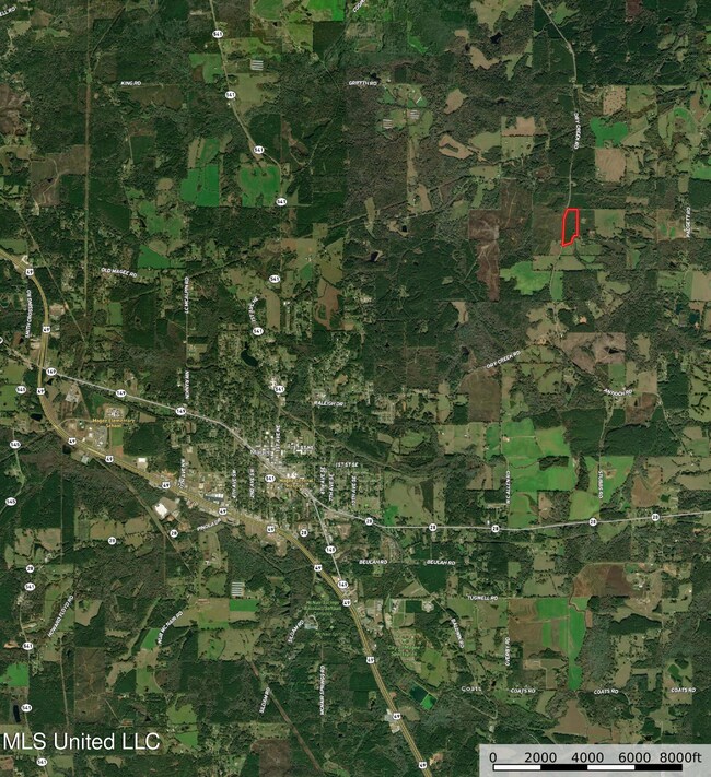 Map with city
