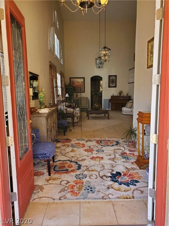 Front door entrance living room