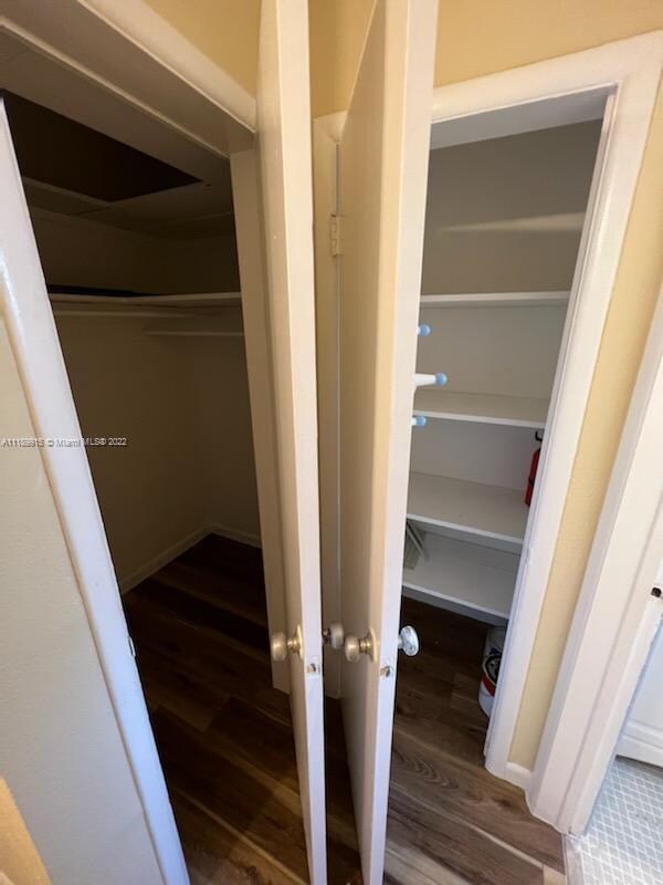 walk in closet and linen closet