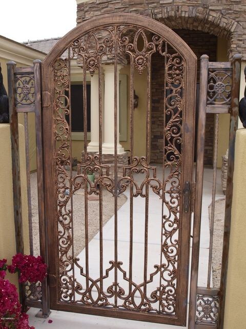 front gate to front courtyard