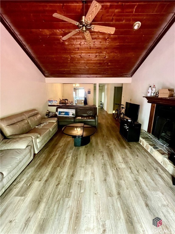 living room view to kitchen