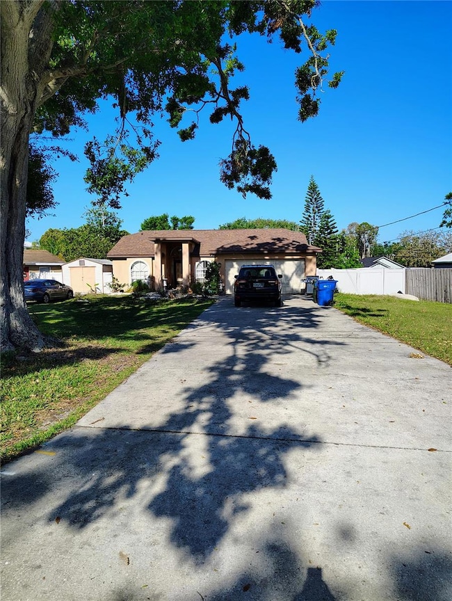 Garage exterior view