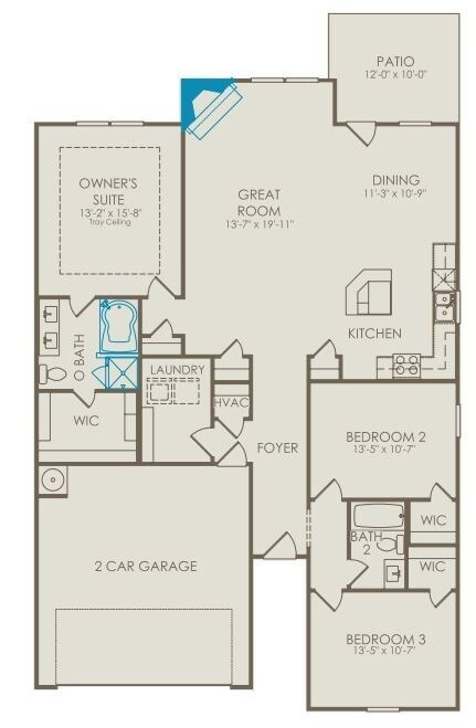 The primary level includes 3 bedrooms and 2 bathrooms while offering an open-concept main living space ideal for entertaining.
