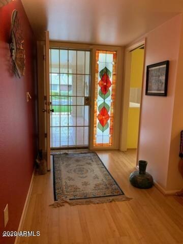 Custom stained glass entry