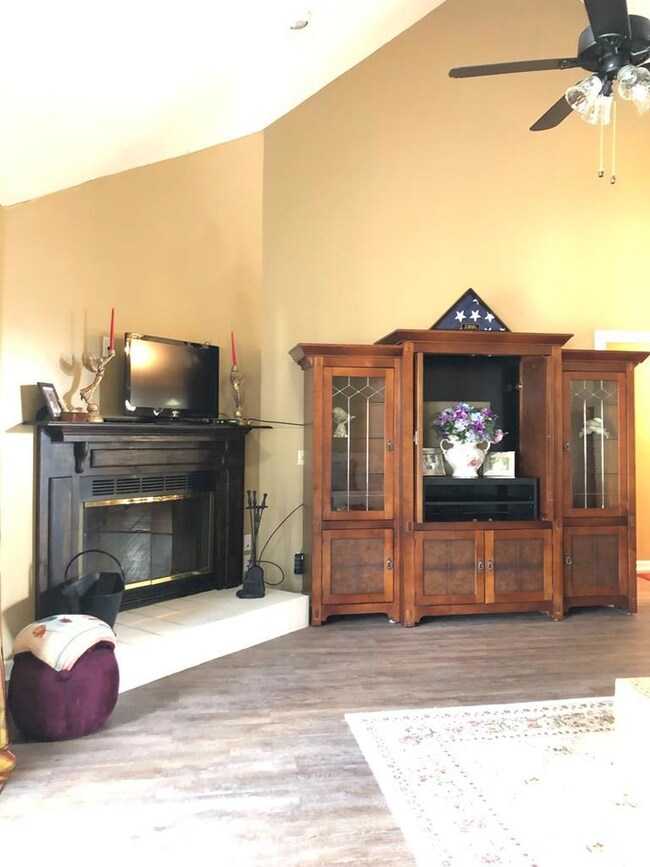 Fireplace in living room